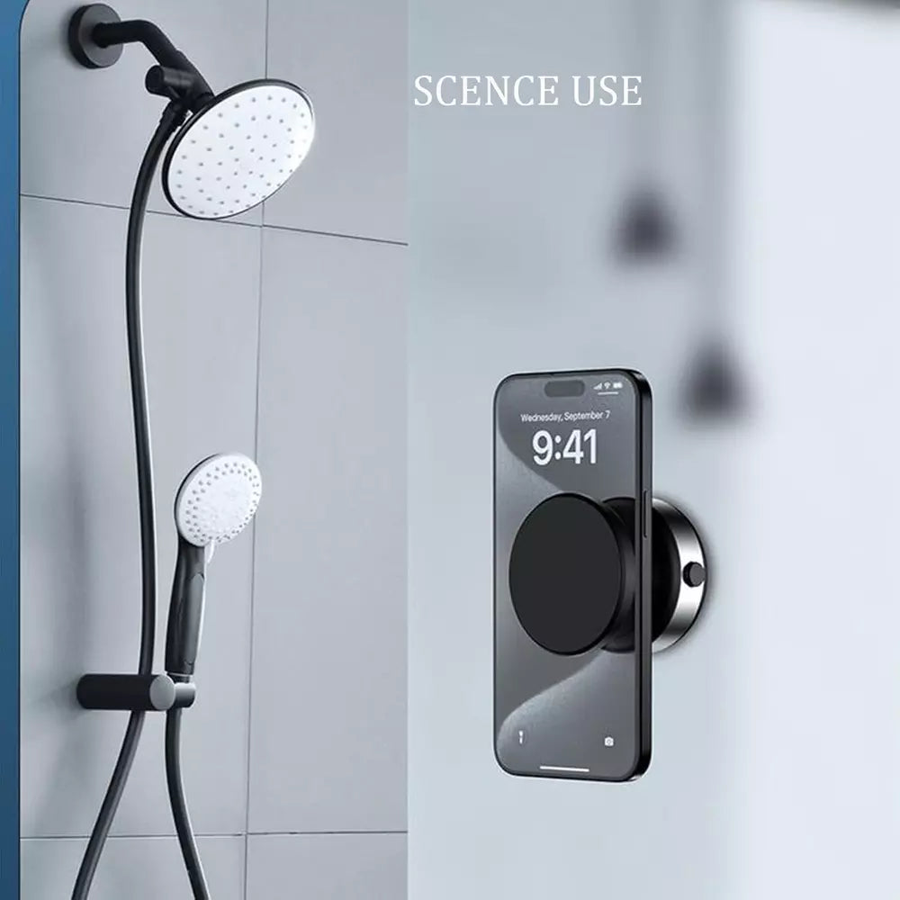 Vacuum magnetic mobile phone holder
