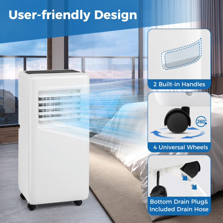 3-in-1 8000 BTU Portable Air Conditioner with Remote Control - Gallery View 2 of 15