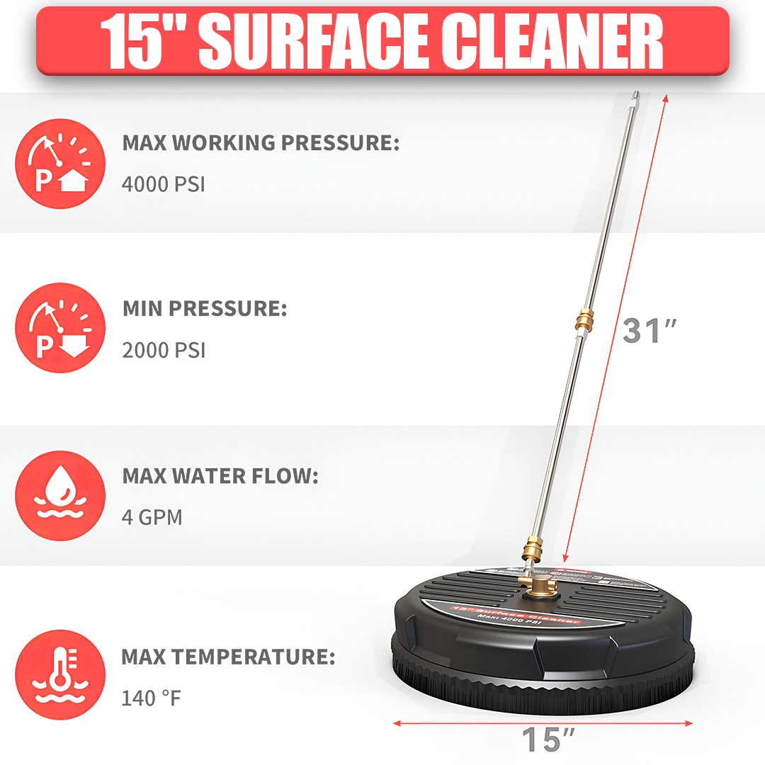 Heavy-Duty Surface Cleaner for Pressure Washers – Fast, Streak-Free Cleaning