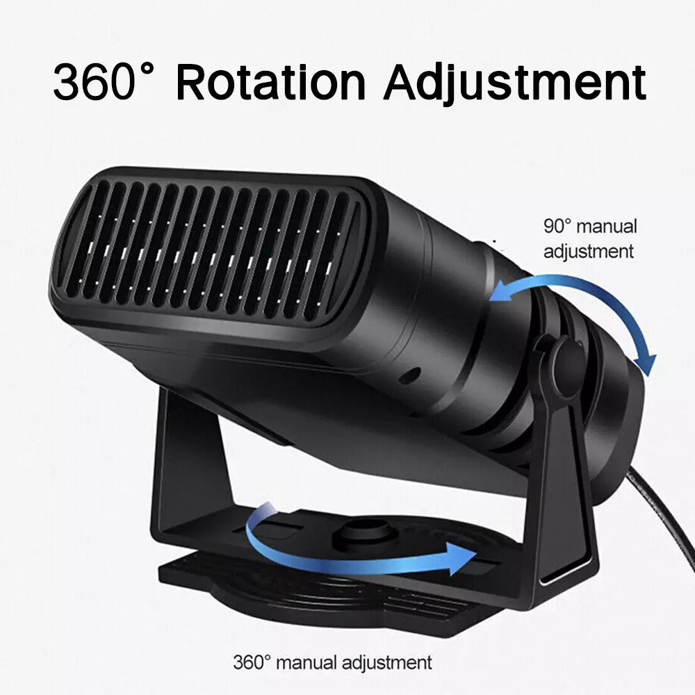 12V Car Heater – Fast Heating, Defrosting & Cooling Fan