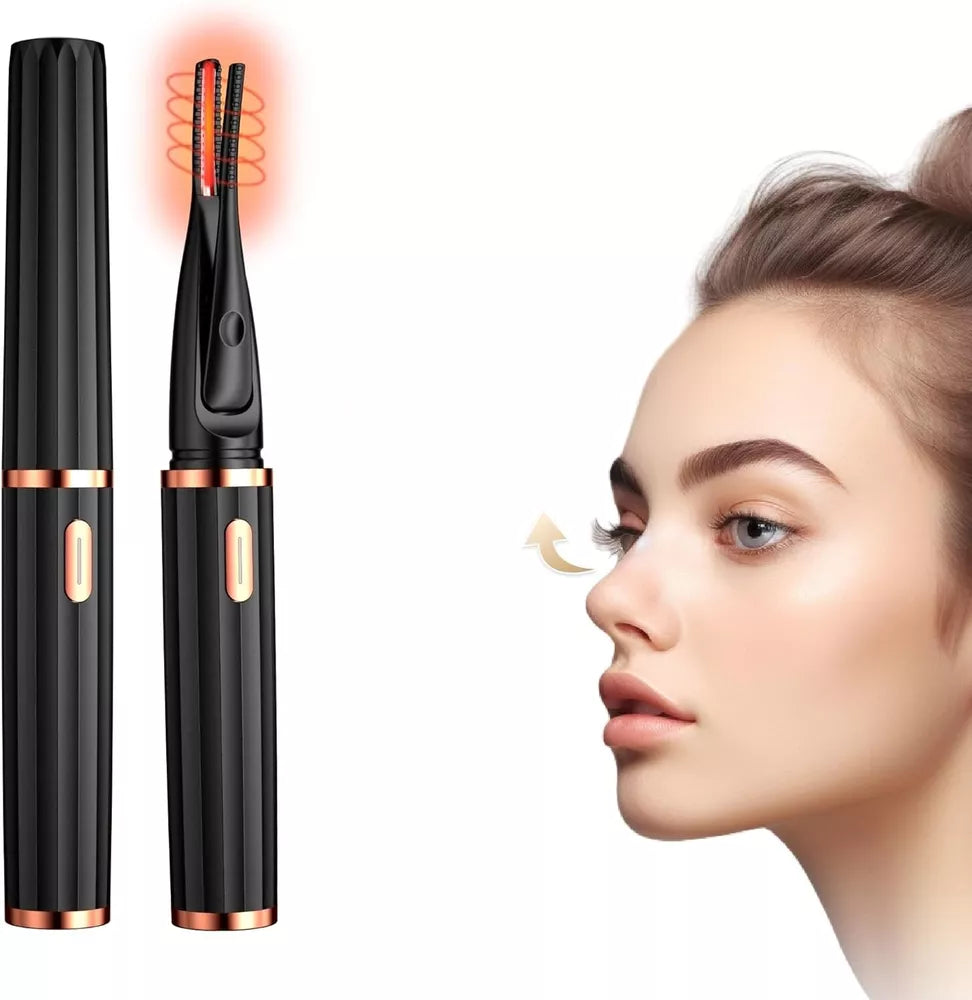 Portable Heated Eyelash Curler – Fast Heating, Safe & Effective for Stunning Curls
