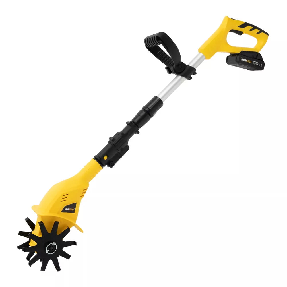 Cordless Handheld Tiller – 20V Rechargeable Garden Cultivator
