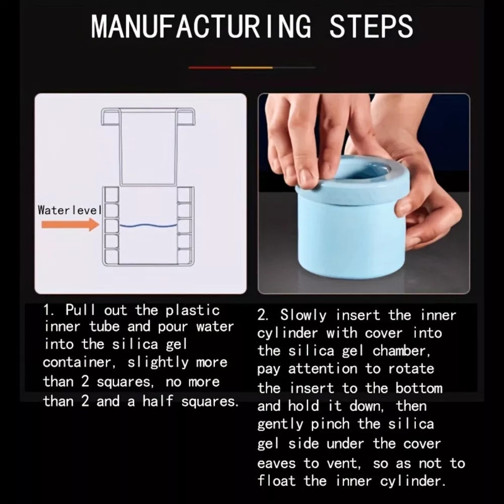 Silicone Ice Cube Maker, Blue