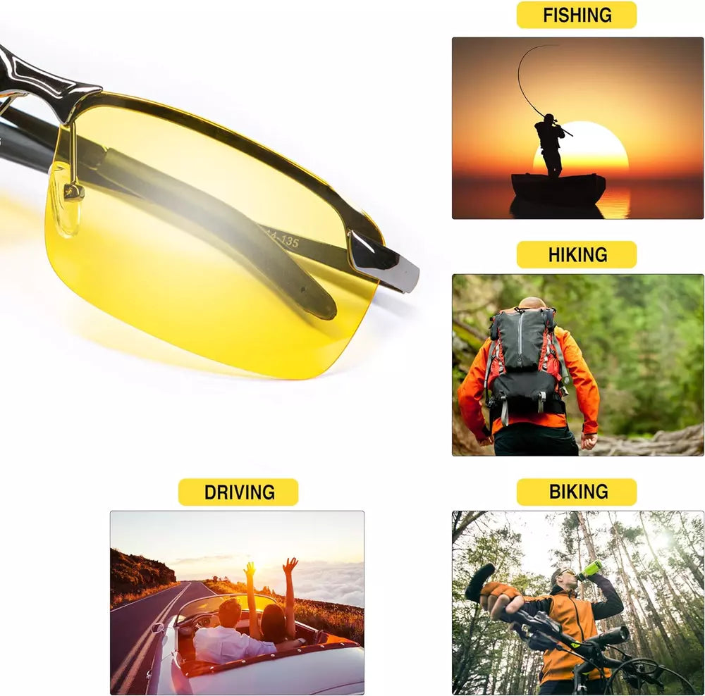 Night Vision Polarized Glasses – Reduce Glare & Enhance Visibility