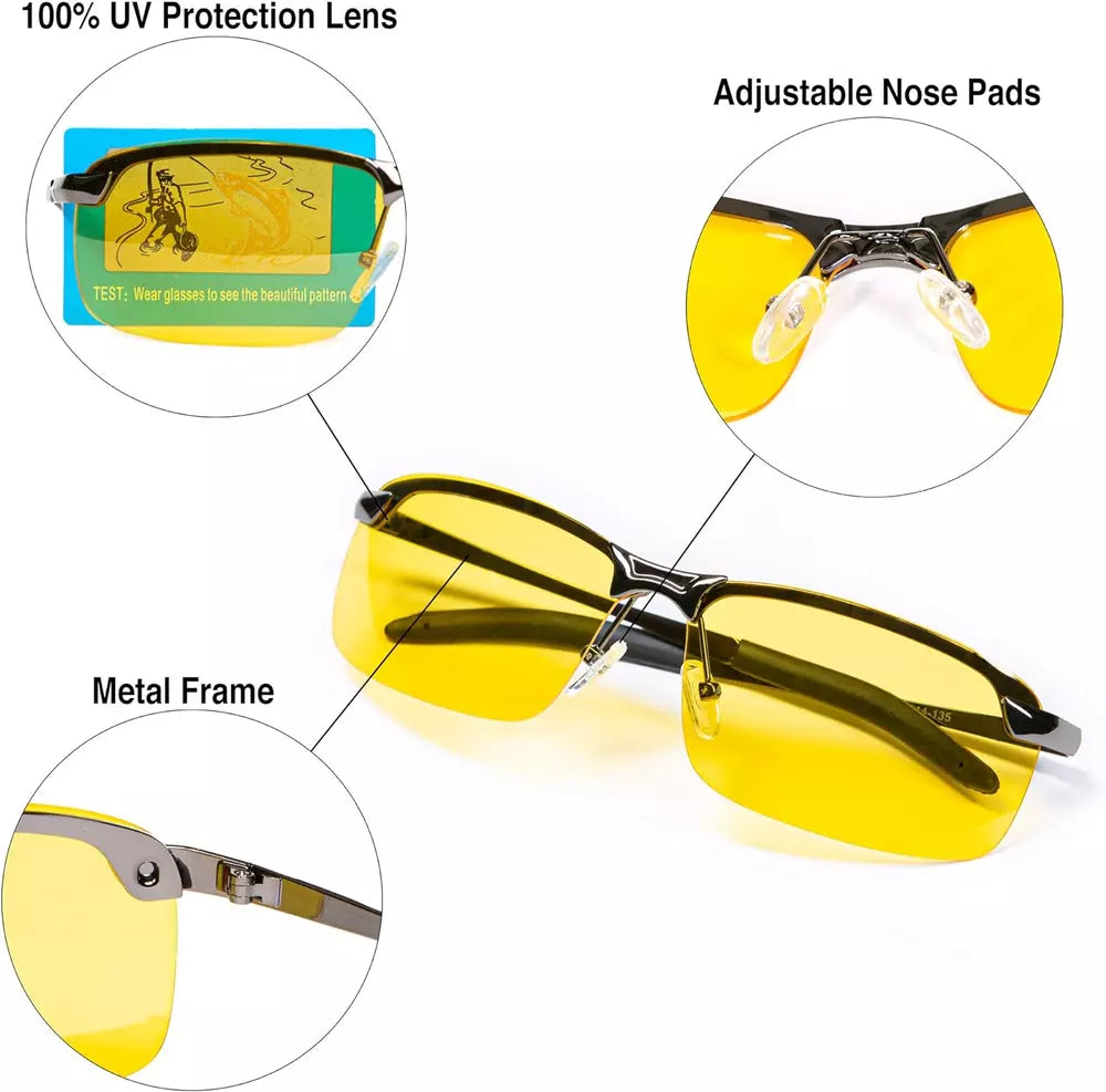 Night Vision Polarized Glasses – Reduce Glare & Enhance Visibility