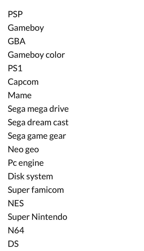 Multiple Emulator Retro Handheld Console