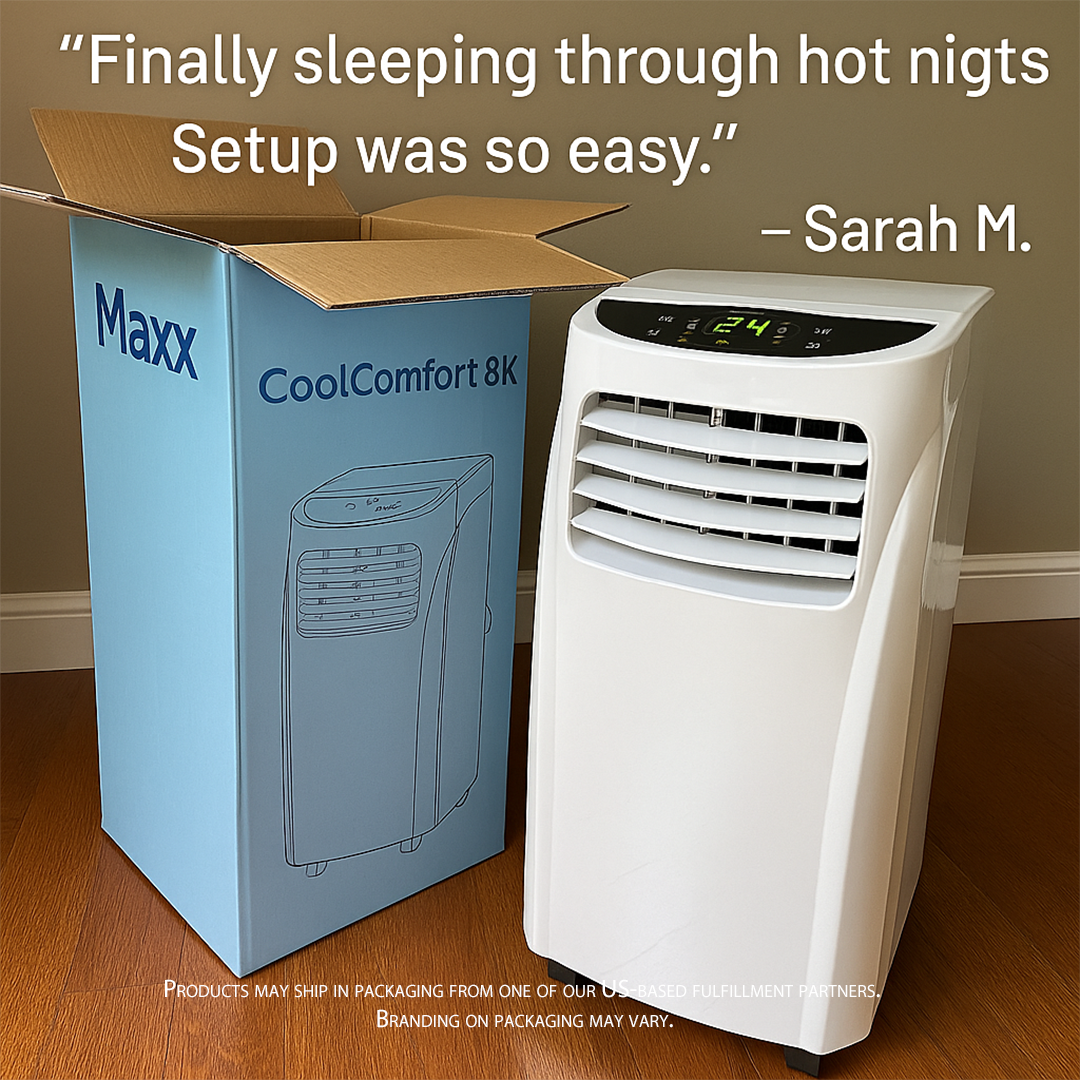Maxs CoolComfort 8K™ Portable AC & Dehumidifier
