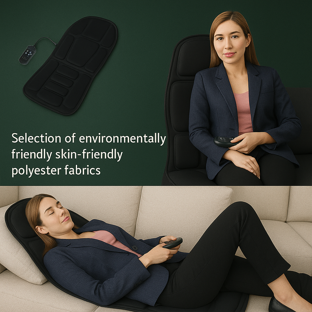 8-Mode Massage Chair Pad – Heated Cushion