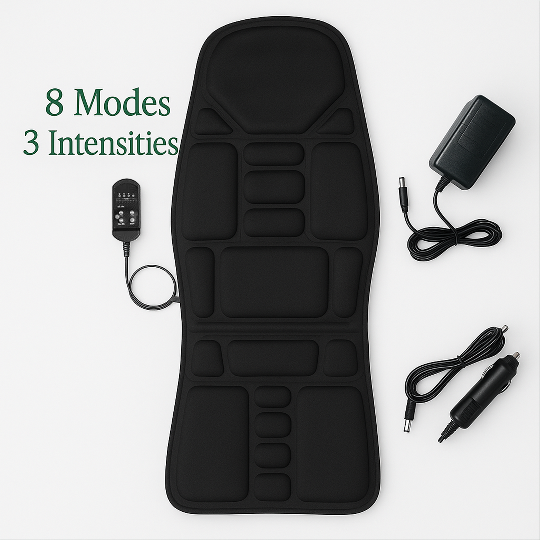 8-Mode Massage Chair Pad – Heated Cushion