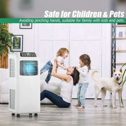 9000 BTU Portable Air Conditioner with Built-in Dehumidifier and Remote Control - Gallery View 1 of 12