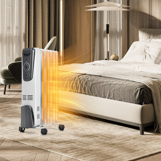1500W Electric Space Heater with Adjustable Thermostat - Gallery View 1 of 7