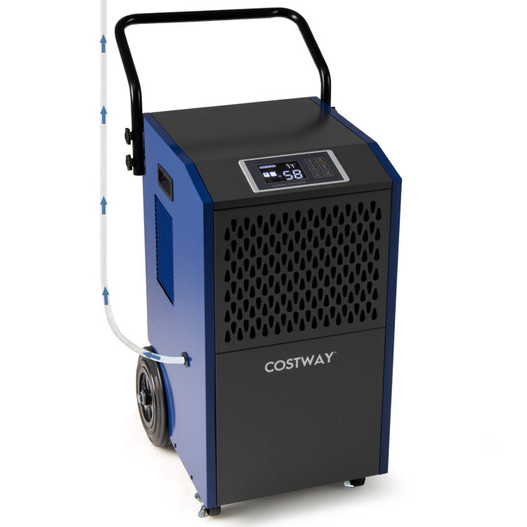 154 Pints Commercial Dehumidifier with Pump and Drain Hoses - Gallery View 3 of 10