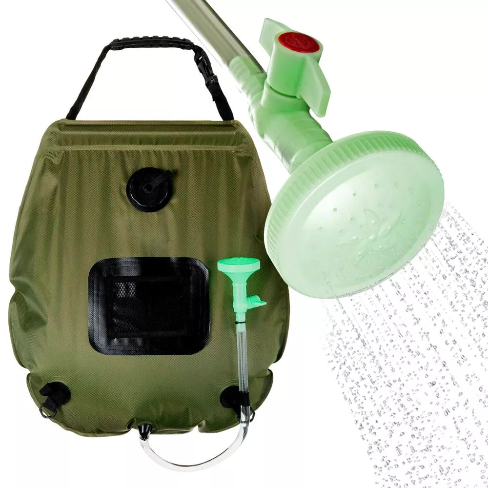5 Gallon Solar Shower Bag – Portable Outdoor Heated Camping Shower