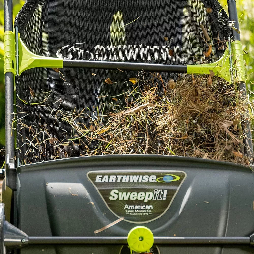 Large Capacity Push Lawn Leaf Grass Collector Sweeper