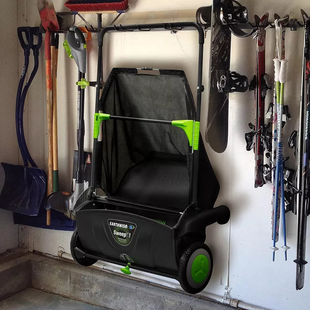 Large Capacity Push Lawn Leaf Grass Collector Sweeper