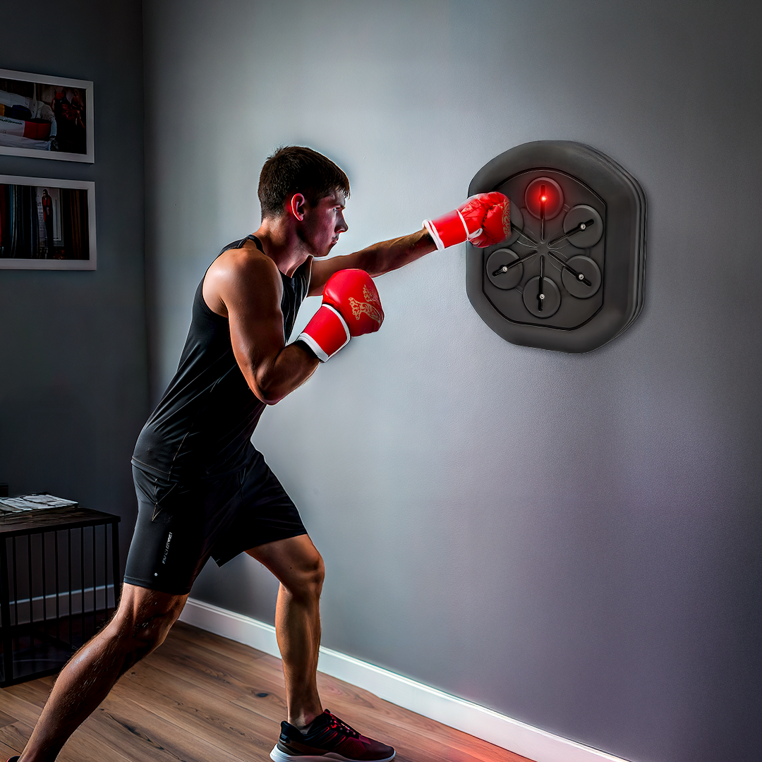 Music Boxing Machine – Interactive Bluetooth Punch Trainer with LED & App Support