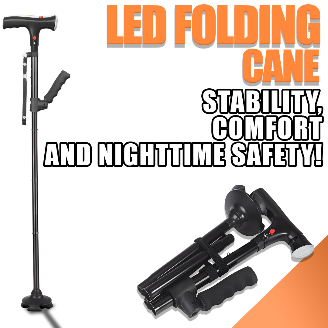 Folding Cane with LED Light