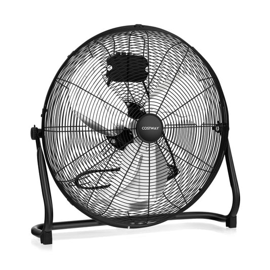 3-Speed High Velocity Floor Fan with Adjustable Tilt Angle and Handle - Gallery View 1 of 11