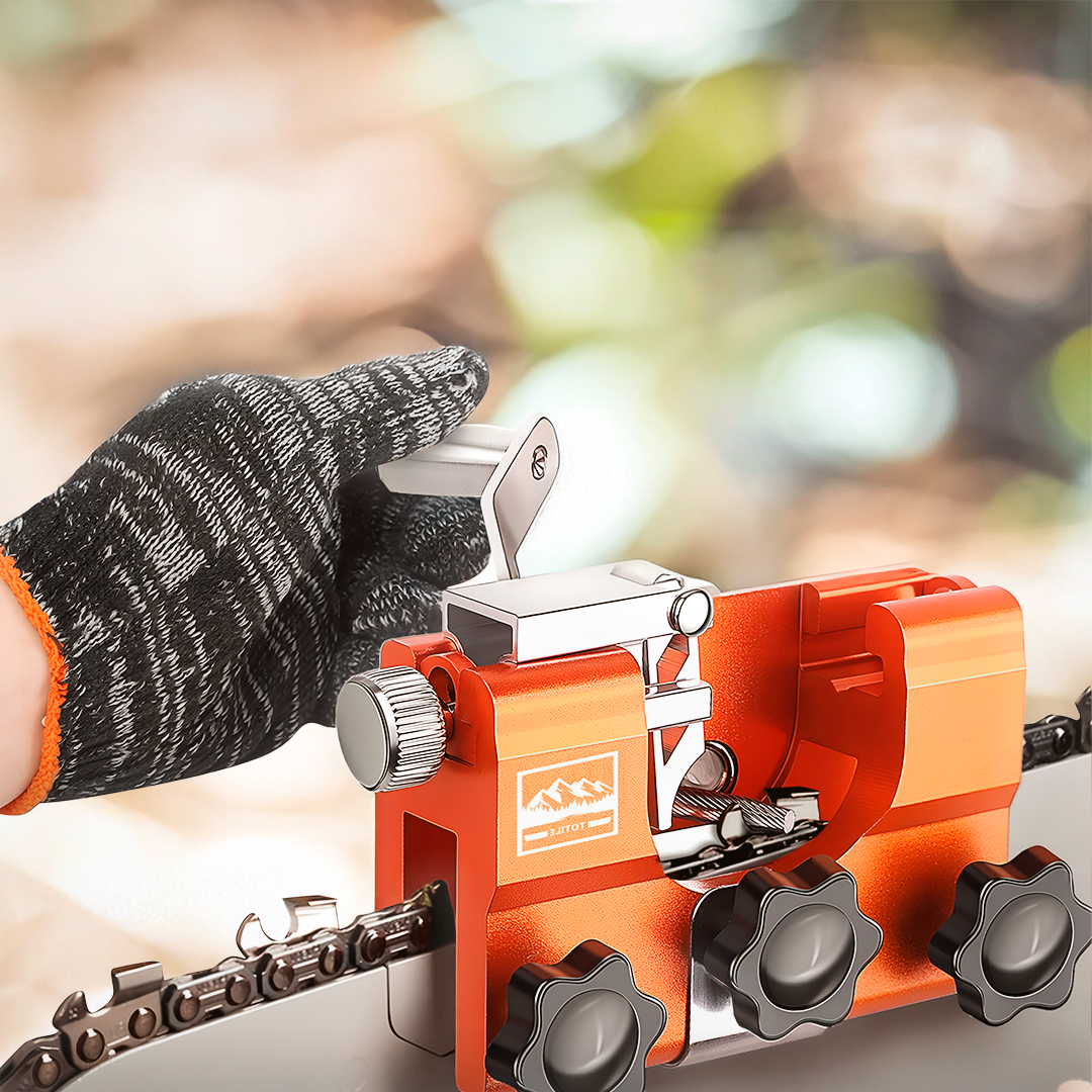 Chainsaw Chain Sharpening Jig orange