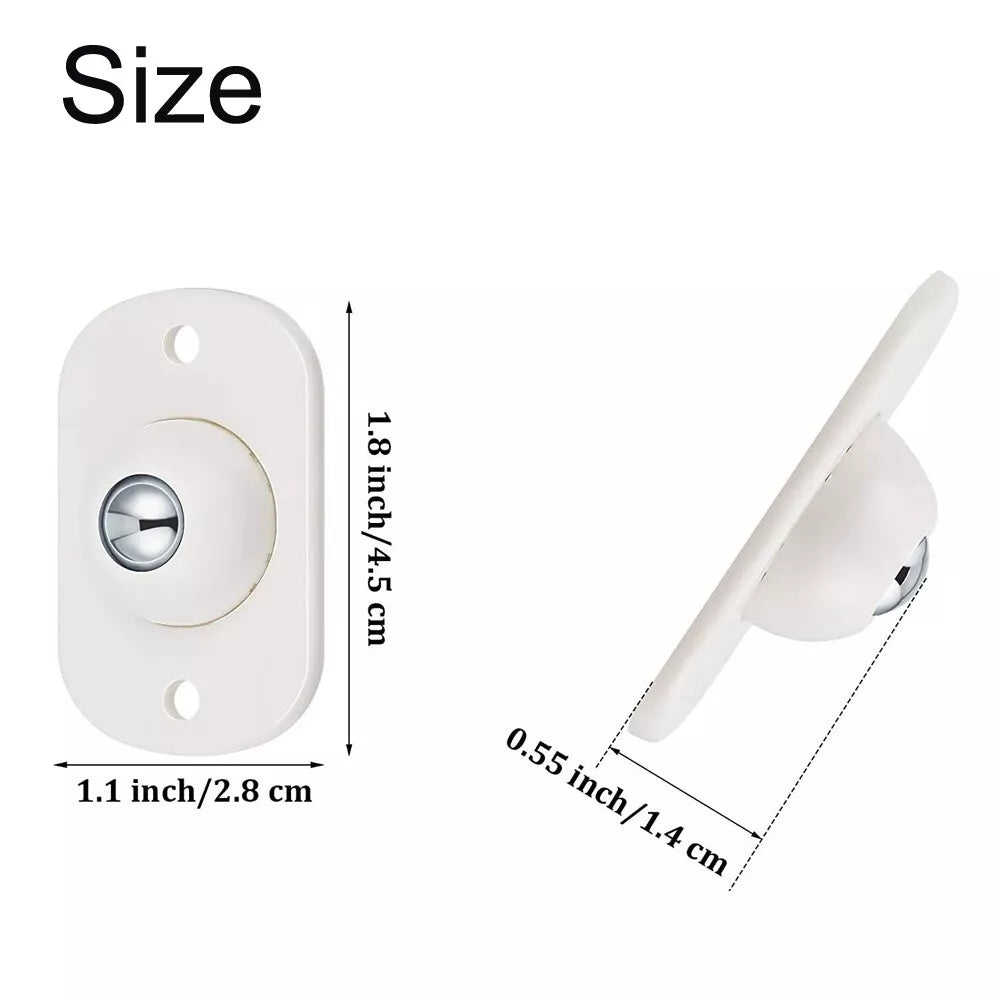 Self-Adhesive Pulley Wheels – Universal Swivel Casters for Easy Moving