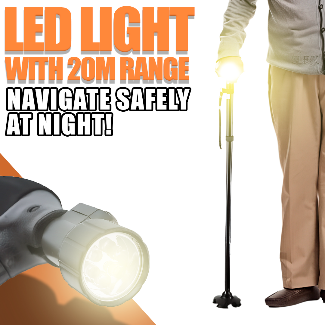 Folding Cane with LED Light