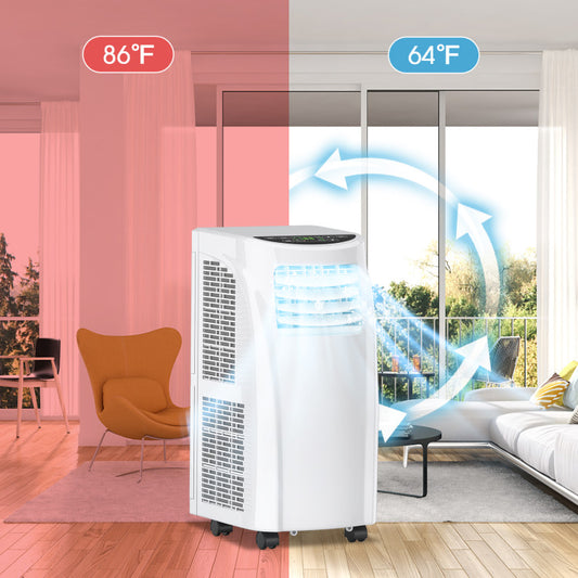 8000 BTU Portable Air Conditioner with Sleep Mode and Dehumidifier Function - Gallery View 1 of 11