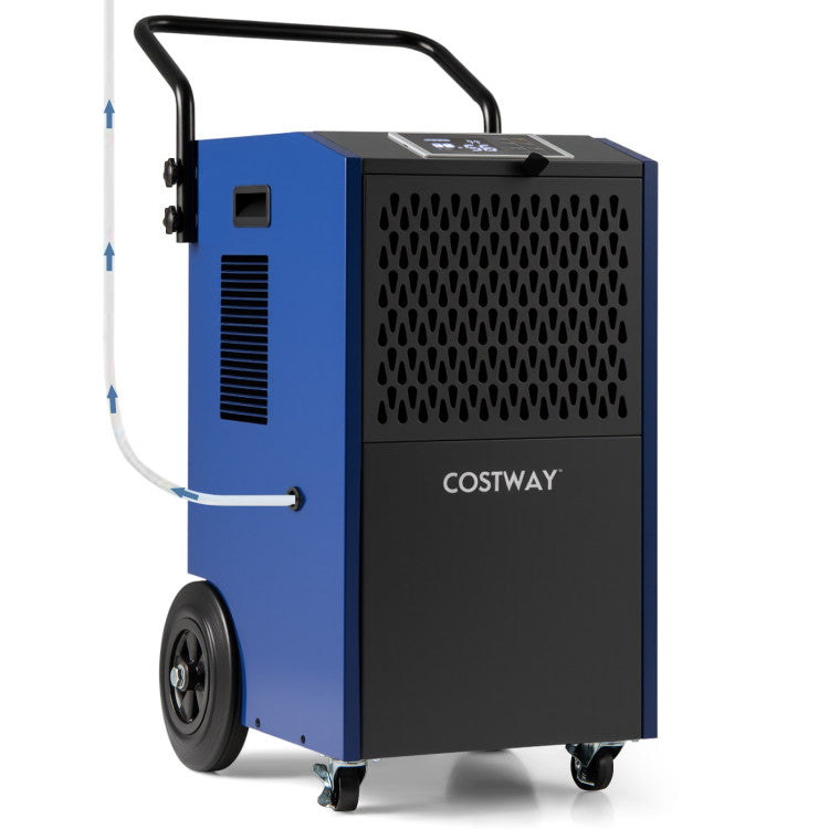 154 Pints Commercial Dehumidifier with Pump and Drain Hoses - Gallery View 2 of 10