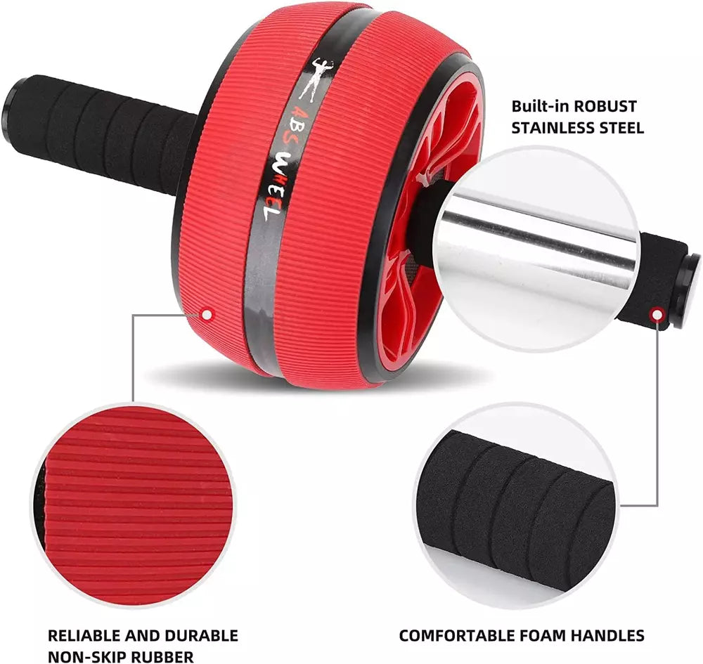 Abdominal Wheel Roller | Blue Exercise Roller for Core Strengthening and Belly Training