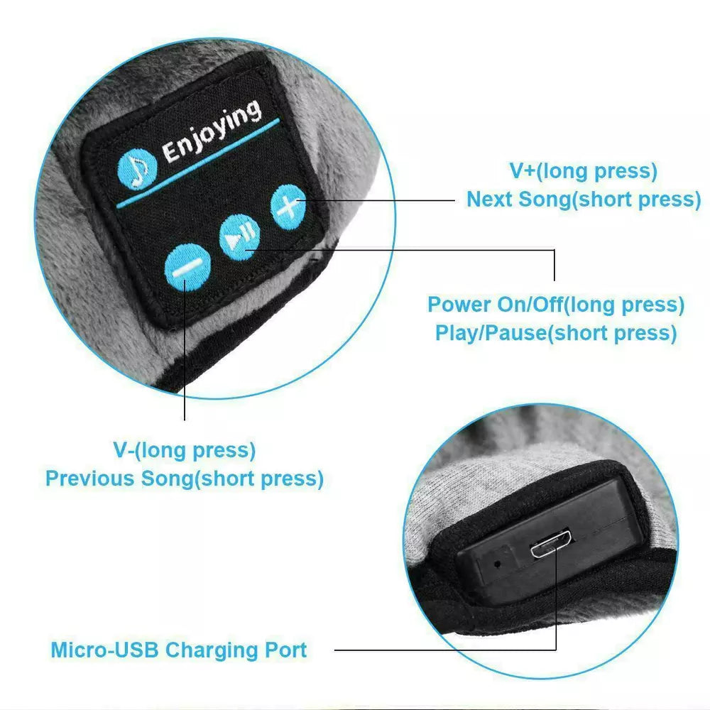 Bluetooth Sleeping Headphones Eye Mask