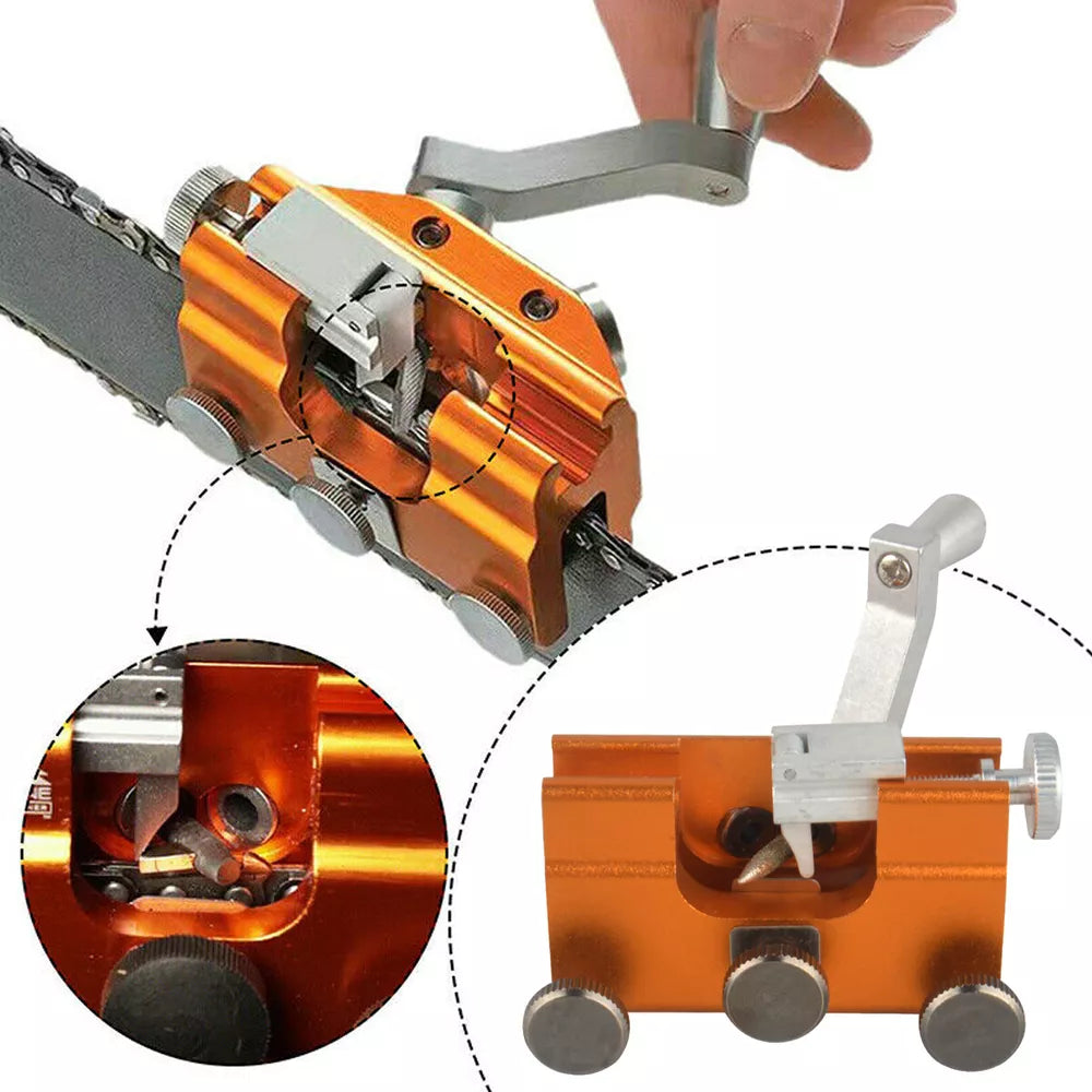 Chainsaw Sharpener – Fast 2-Second Precision File for All Chain Types