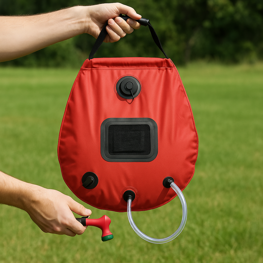 5 Gallon Solar Shower Bag – Portable Outdoor Heated Camping Shower