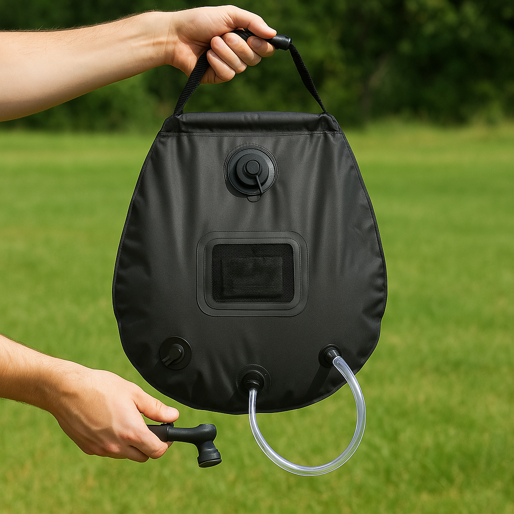 5 Gallon Solar Shower Bag – Portable Outdoor Heated Camping Shower