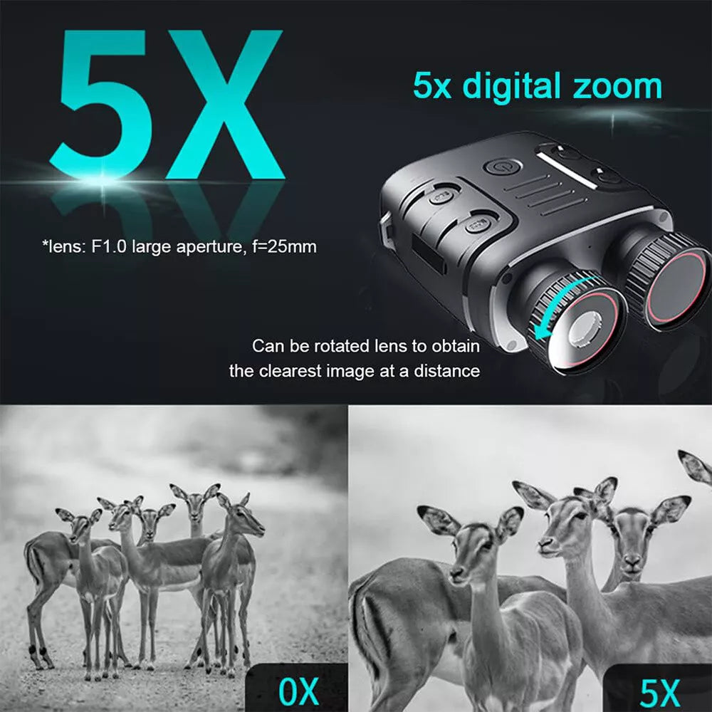 Night Vision Binoculars – 5X Zoom & Infrared Clarity