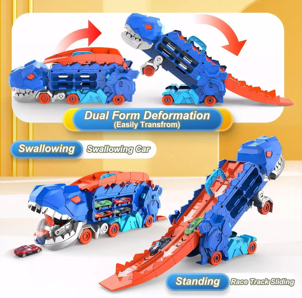 Dinosaur Truck With Foldable Sliding Track