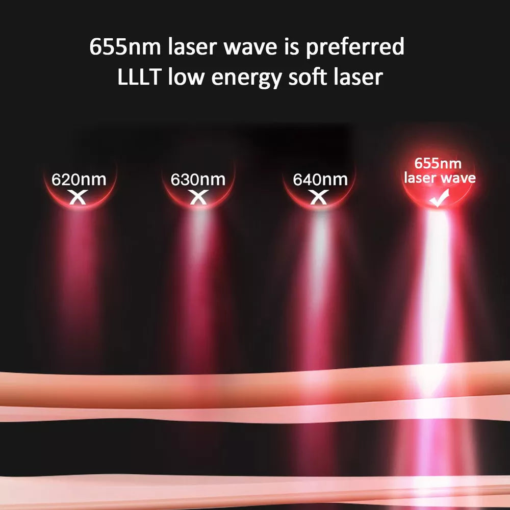 Scalp Massager Electric Massage Comb Vibration LED Blue Red Light Therapy Hair Massage Scalp Brush for Hair Growth Anti Hair Loss
