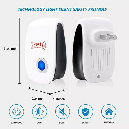 Energy-Efficient Ultrasonic Pest Repeller – Pet Safe & Plug-In Design