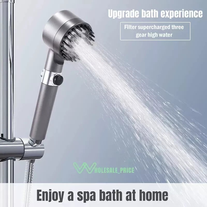 High-Pressure Shower Head – Adjustable Spray Modes & Water Filtration