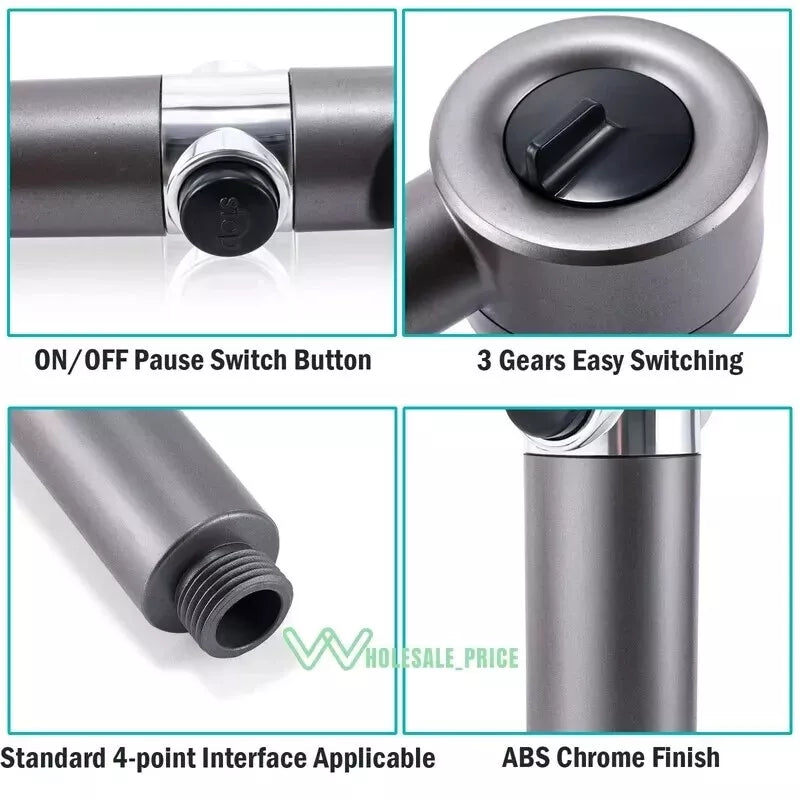 High-Pressure Shower Head – Adjustable Spray Modes & Water Filtration