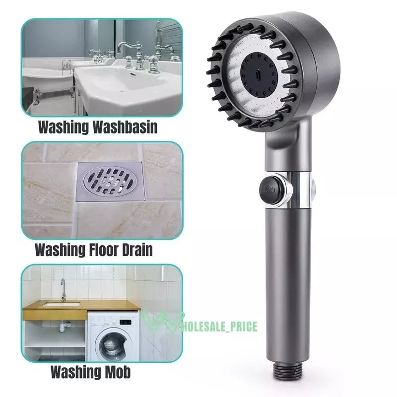 High-Pressure Shower Head – Adjustable Spray Modes & Water Filtration