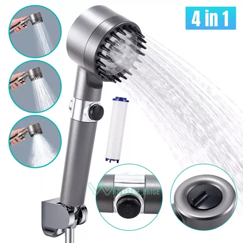 High-Pressure Shower Head – Adjustable Spray Modes & Water Filtration