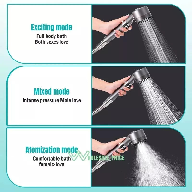 High-Pressure Shower Head – Adjustable Spray Modes & Water Filtration