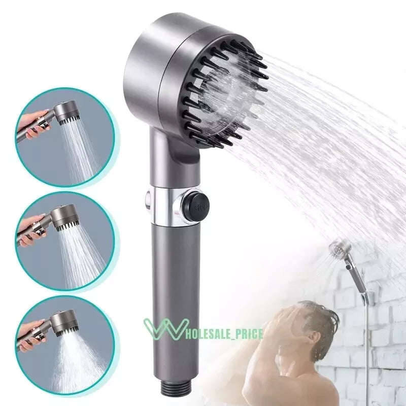 High-Pressure Shower Head – Adjustable Spray Modes & Water Filtration