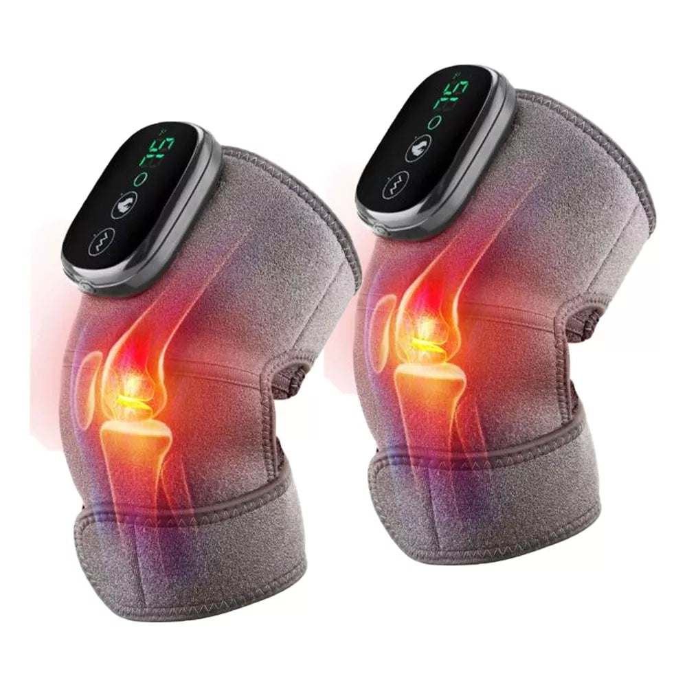 Thermal Knee Massager Electric Leg Joint Heating Vibration Massage Therapy Elbow Brace Arthritis Pain Physiotherapy Knee Support