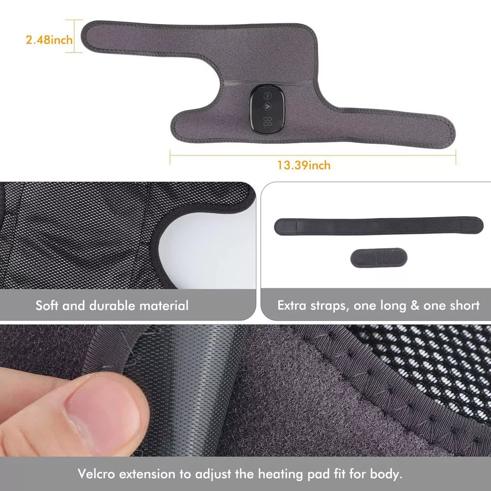 Thermal Knee Massager Electric Leg Joint Heating Vibration Massage Therapy Elbow Brace Arthritis Pain Physiotherapy Knee Support