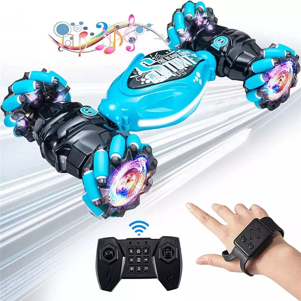 Gesture Sensing RC Stunt Car – 360° Spins, Dual-Sided, Off-Road Fun for Kids