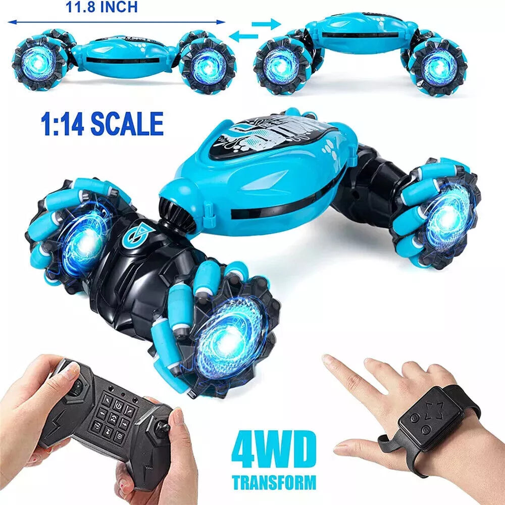 Gesture Sensing RC Stunt Car – 360° Spins, Dual-Sided, Off-Road Fun for Kids