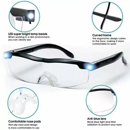 Magnifying Glasses – LED Light & 160% Magnification