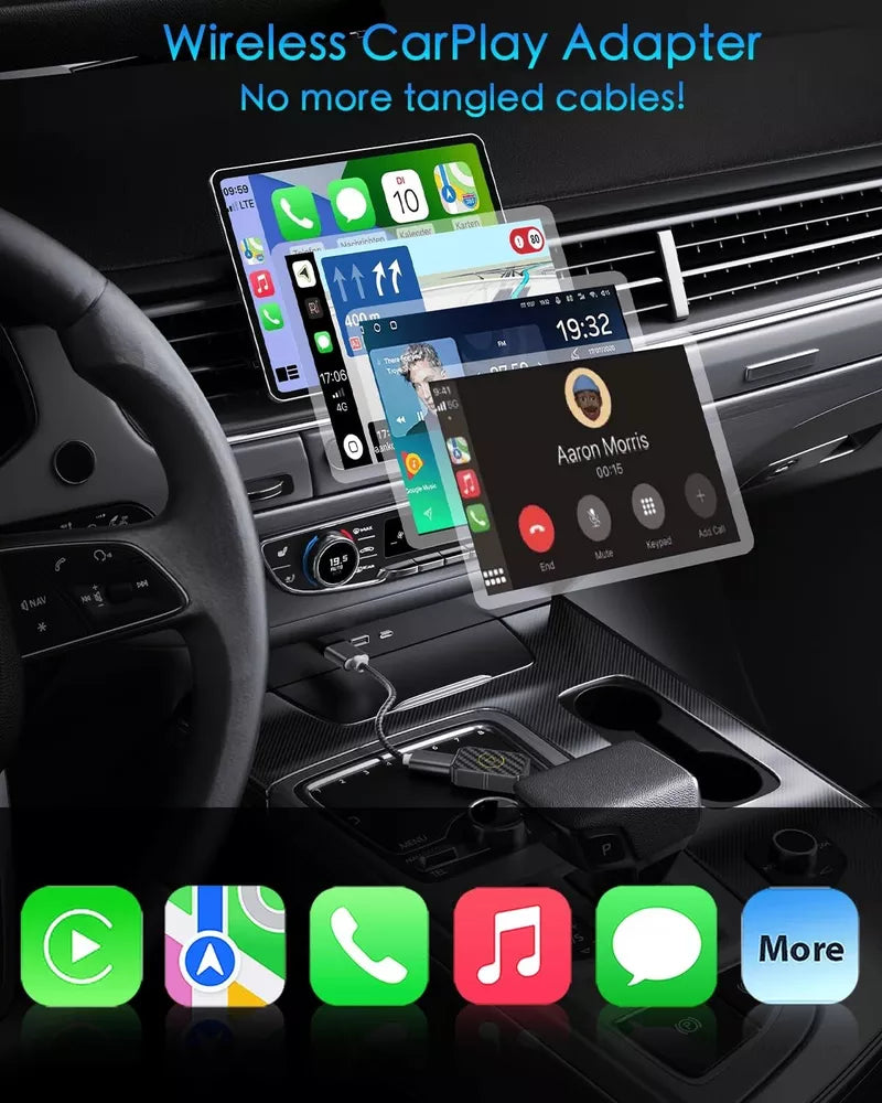 CarPlay Wireless Adapter – Wireless CarPlay & Android Auto Converter