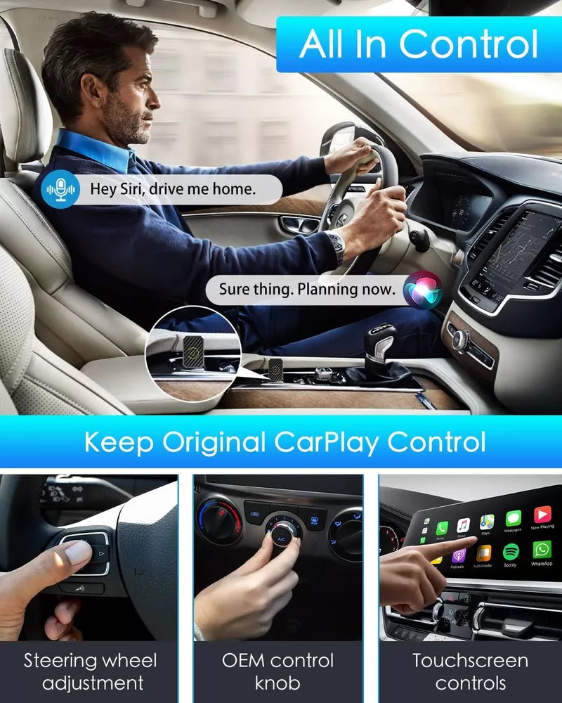 CarPlay Wireless Adapter – Wireless CarPlay & Android Auto Converter