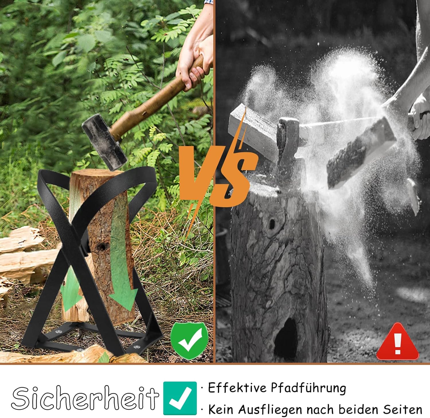 Foldable Log Splitting Tool